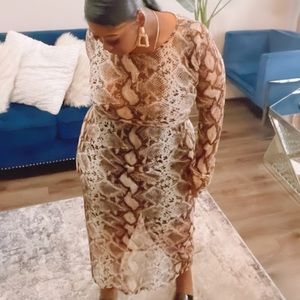 Fashion Nova mesh midi